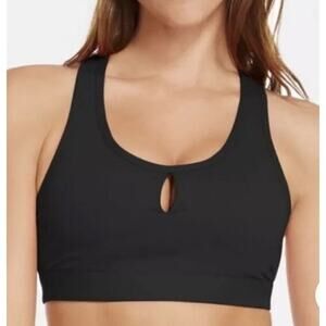 Fabletics Black Sylvia Keyhole High Impact Sports Bra, S